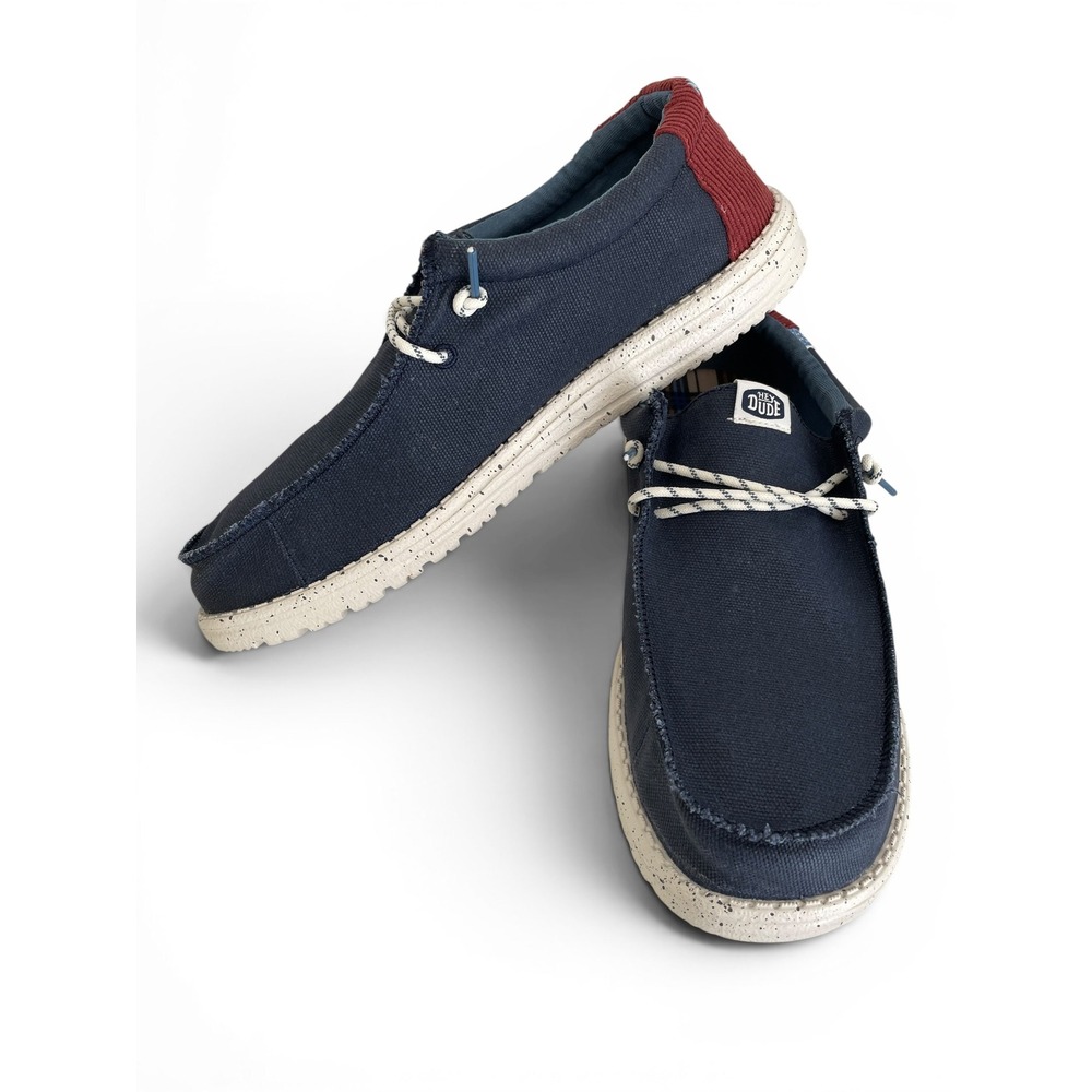 Hey Dude Wally Break Hay Day Men's 11 Navy Blue Slip-On Loafer Nautical